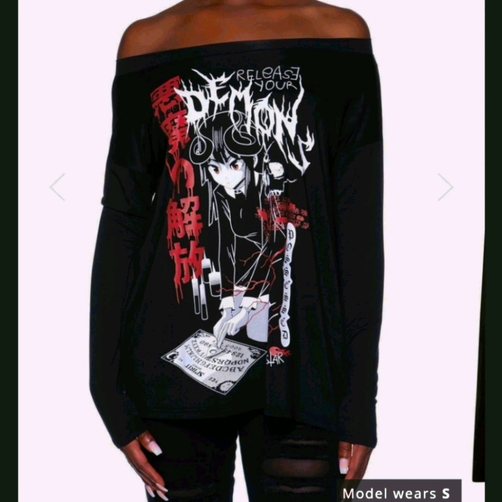 Killstar Release Me Boatneck Top